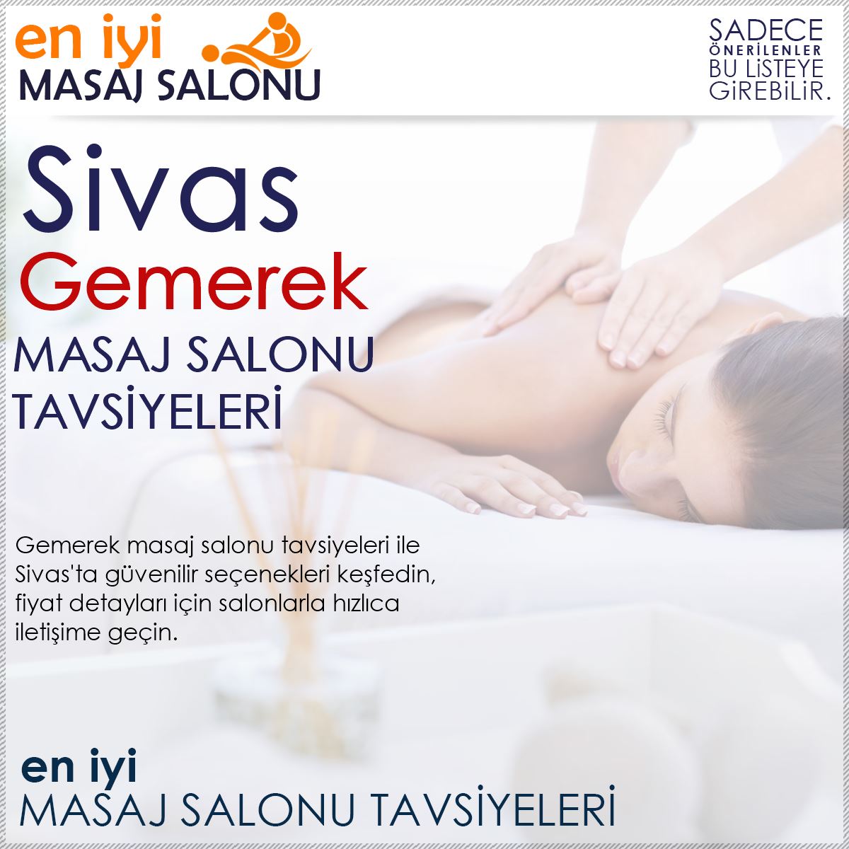 Gemerek Masaj Salonu Tavsiyeleri