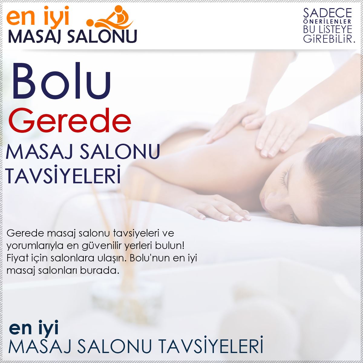 Gerede Masaj Salonu Tavsiyeleri