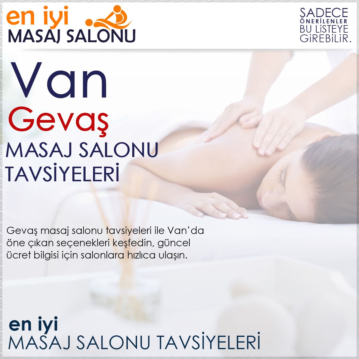 Gevaş Masaj Salonu Tavsiyeleri