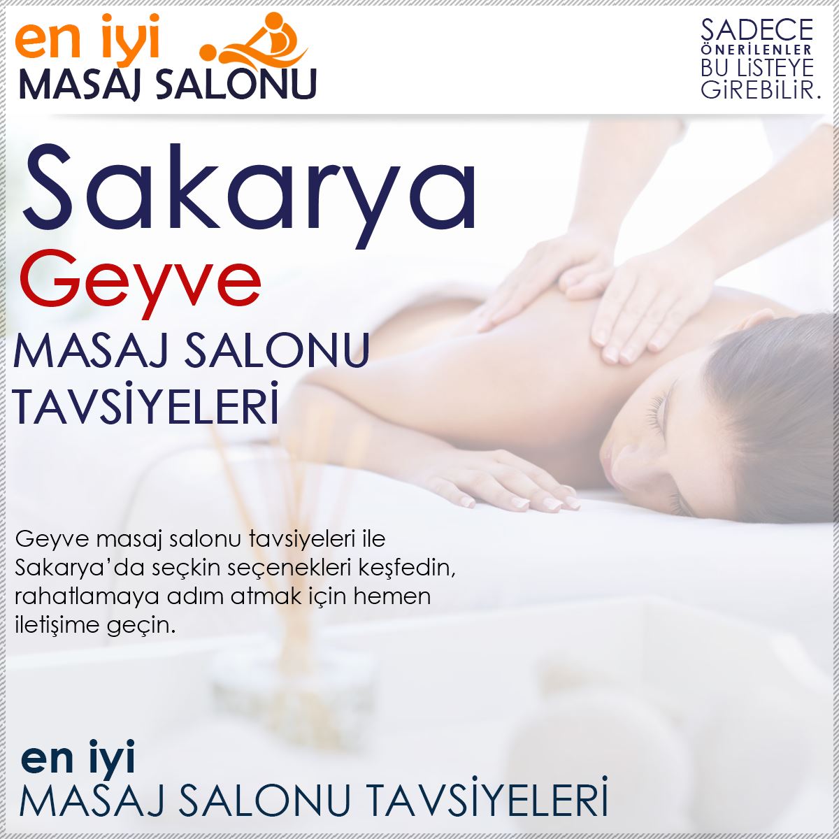 Geyve Masaj Salonu Tavsiyeleri