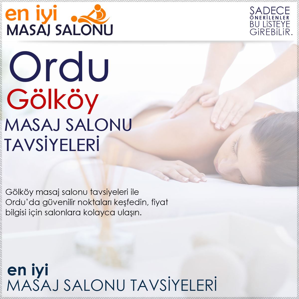 Gölköy Masaj Salonu Tavsiyeleri