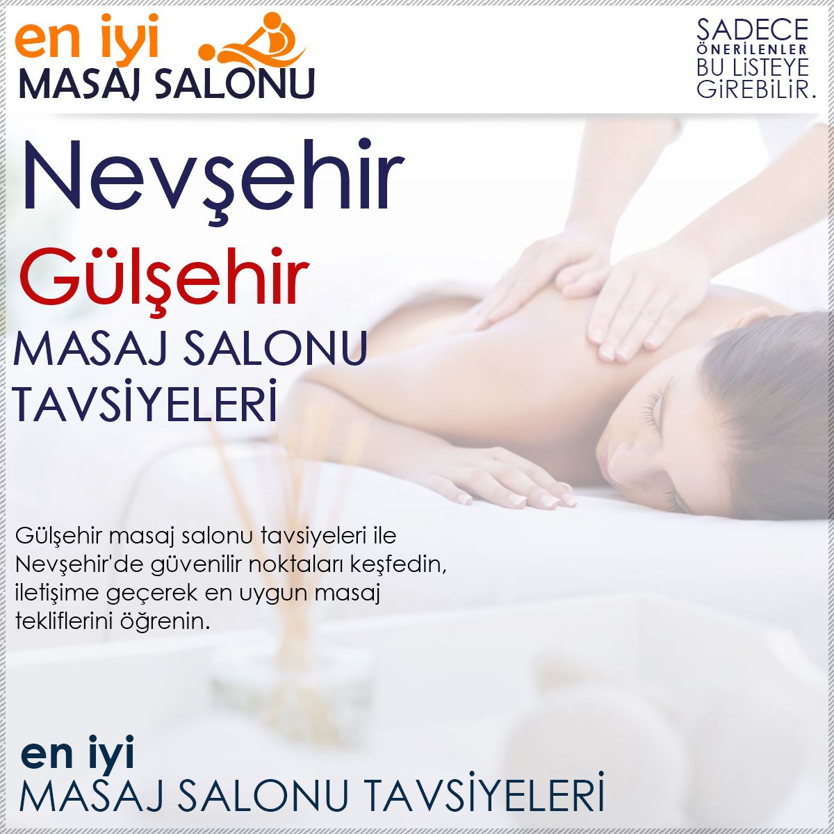 Gülşehir Masaj Salonu Tavsiyeleri