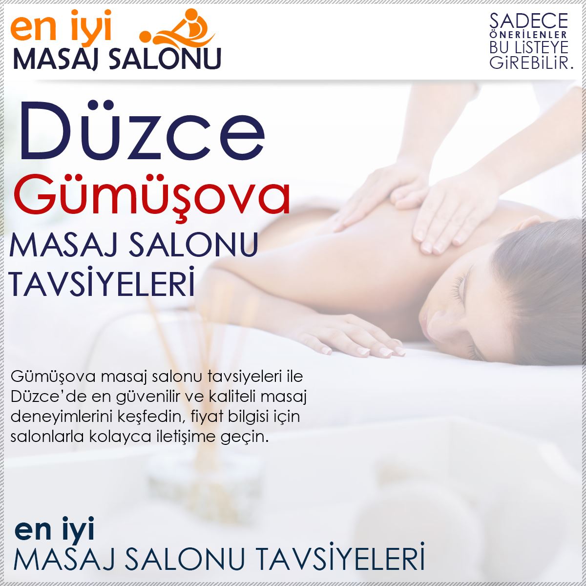 Gümüşova Masaj Salonu Tavsiyeleri