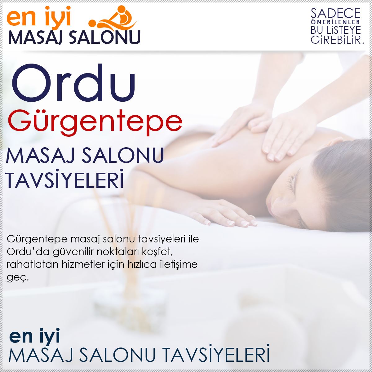 Gürgentepe Masaj Salonu Tavsiyeleri
