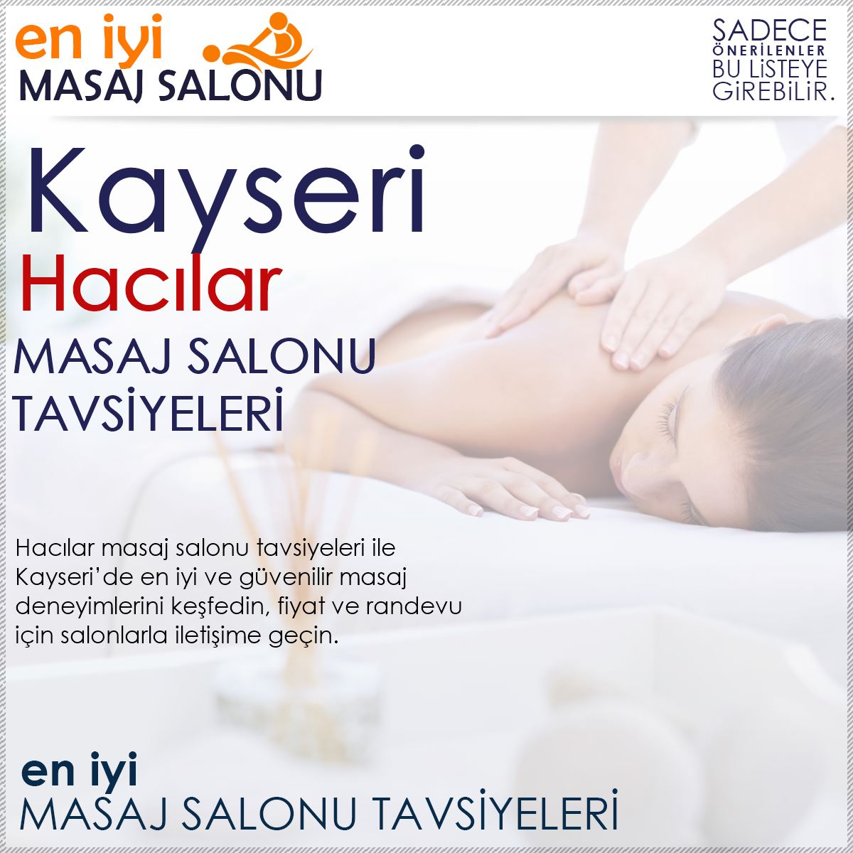 Hacılar Masaj Salonu Tavsiyeleri