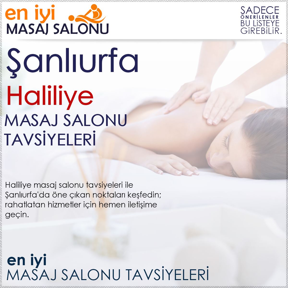 Haliliye Masaj Salonu Tavsiyeleri