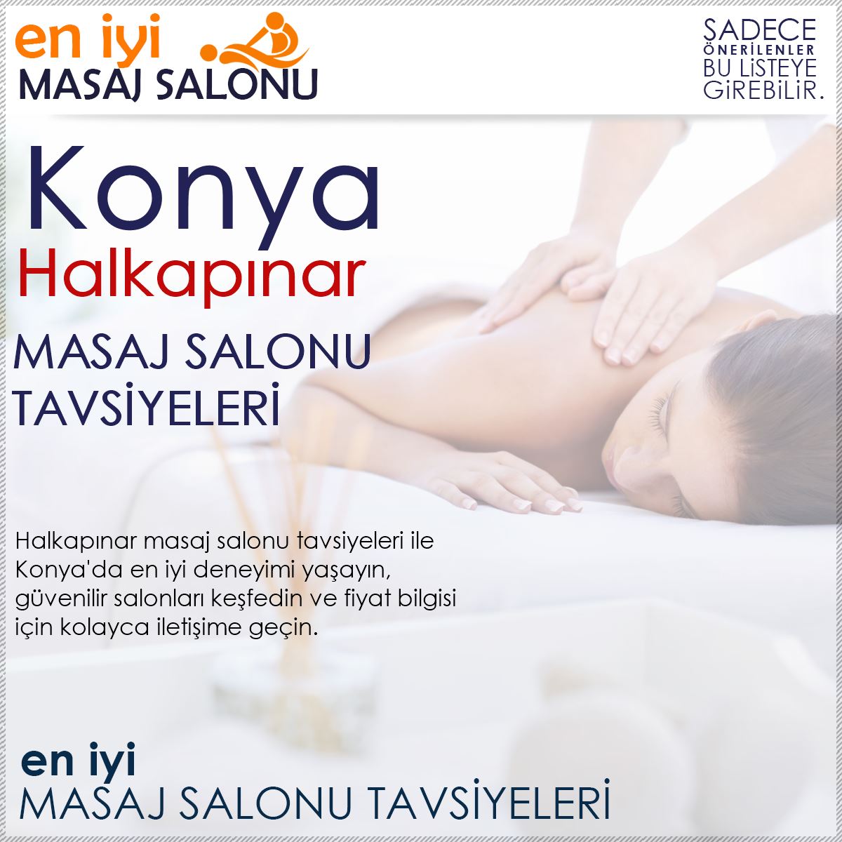 Halkapınar Masaj Salonu Tavsiyeleri