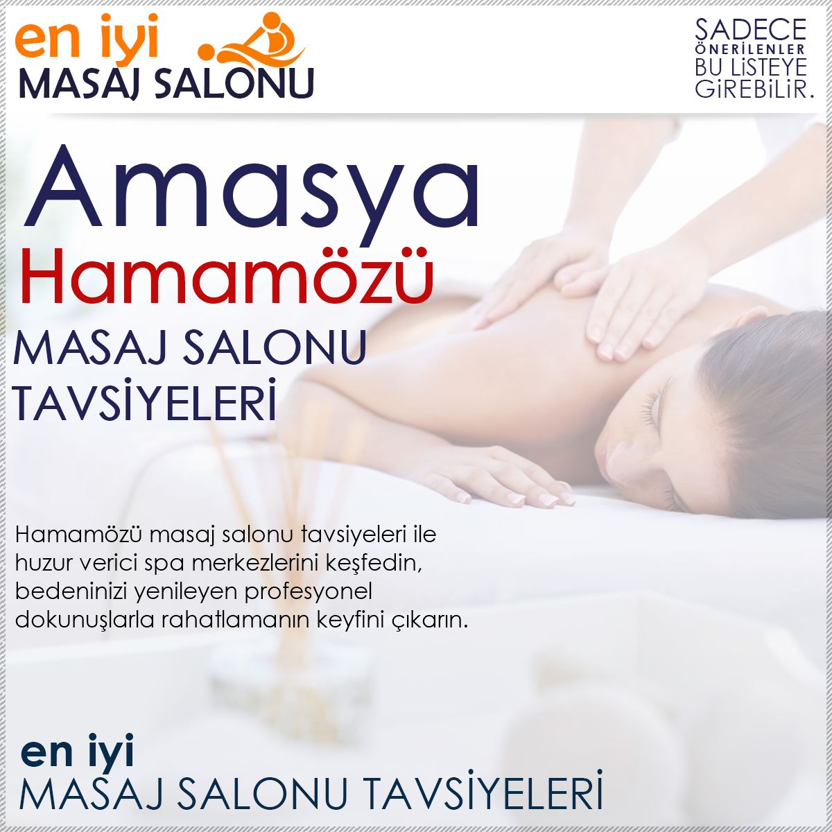 Hamamözü Masaj Salonu Tavsiyeleri
