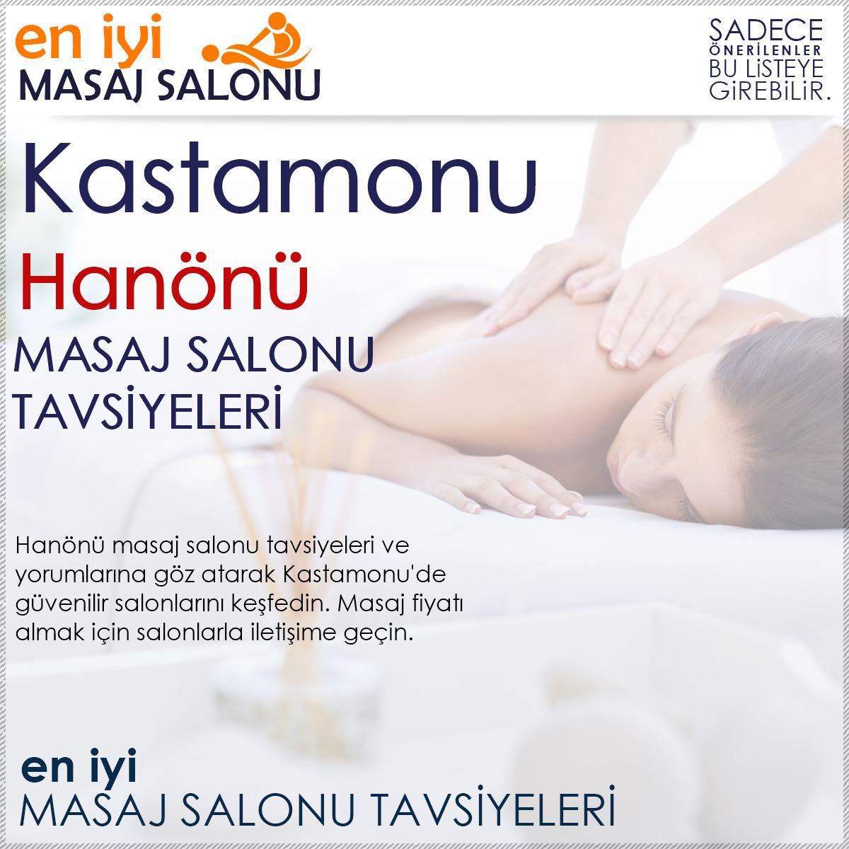 Hanönü Masaj Salonu Tavsiyeleri