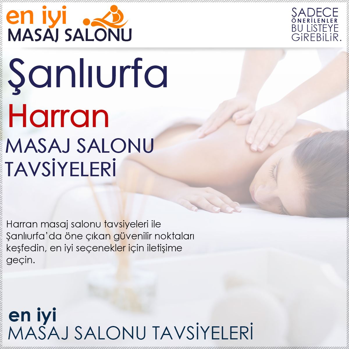Harran Masaj Salonu Tavsiyeleri
