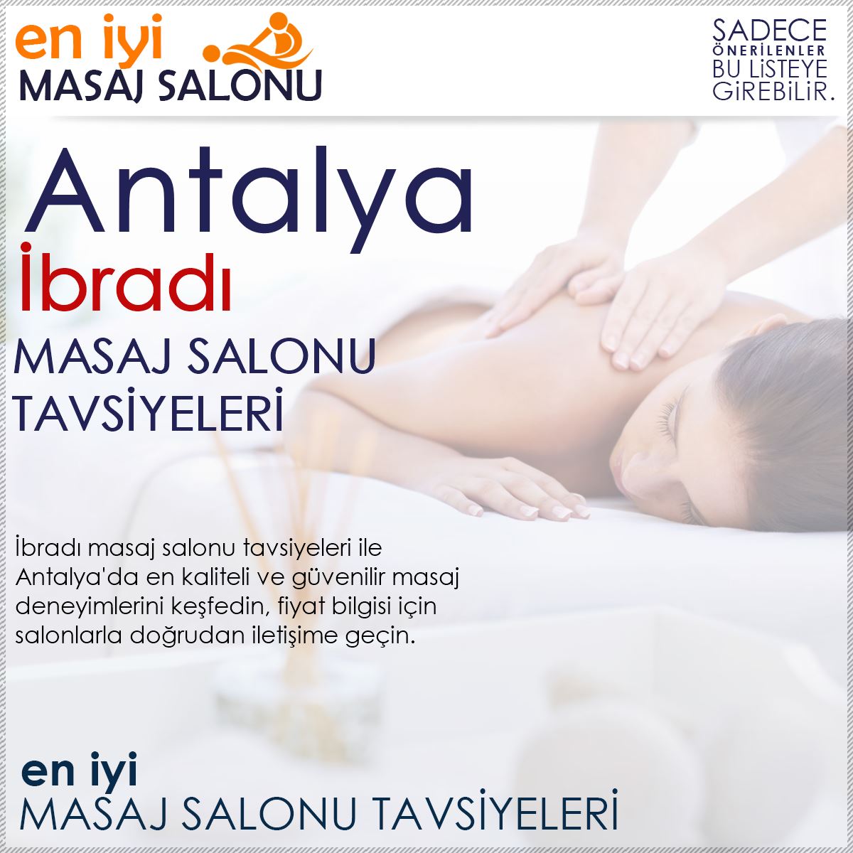 İbradı Masaj Salonu Tavsiyeleri