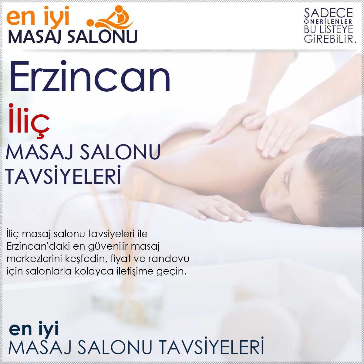 İliç Masaj Salonu Tavsiyeleri