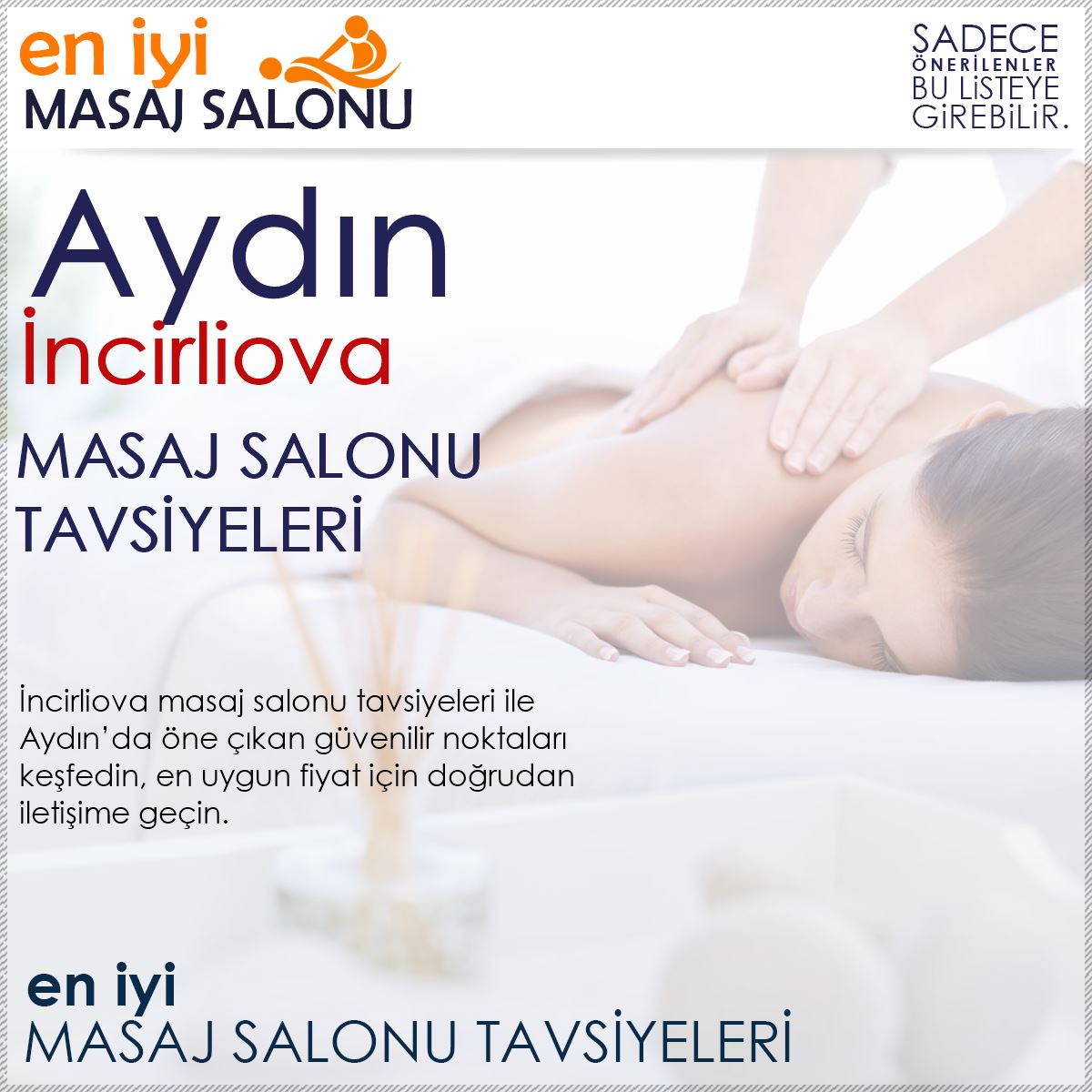 İncirliova Masaj Salonu Tavsiyeleri