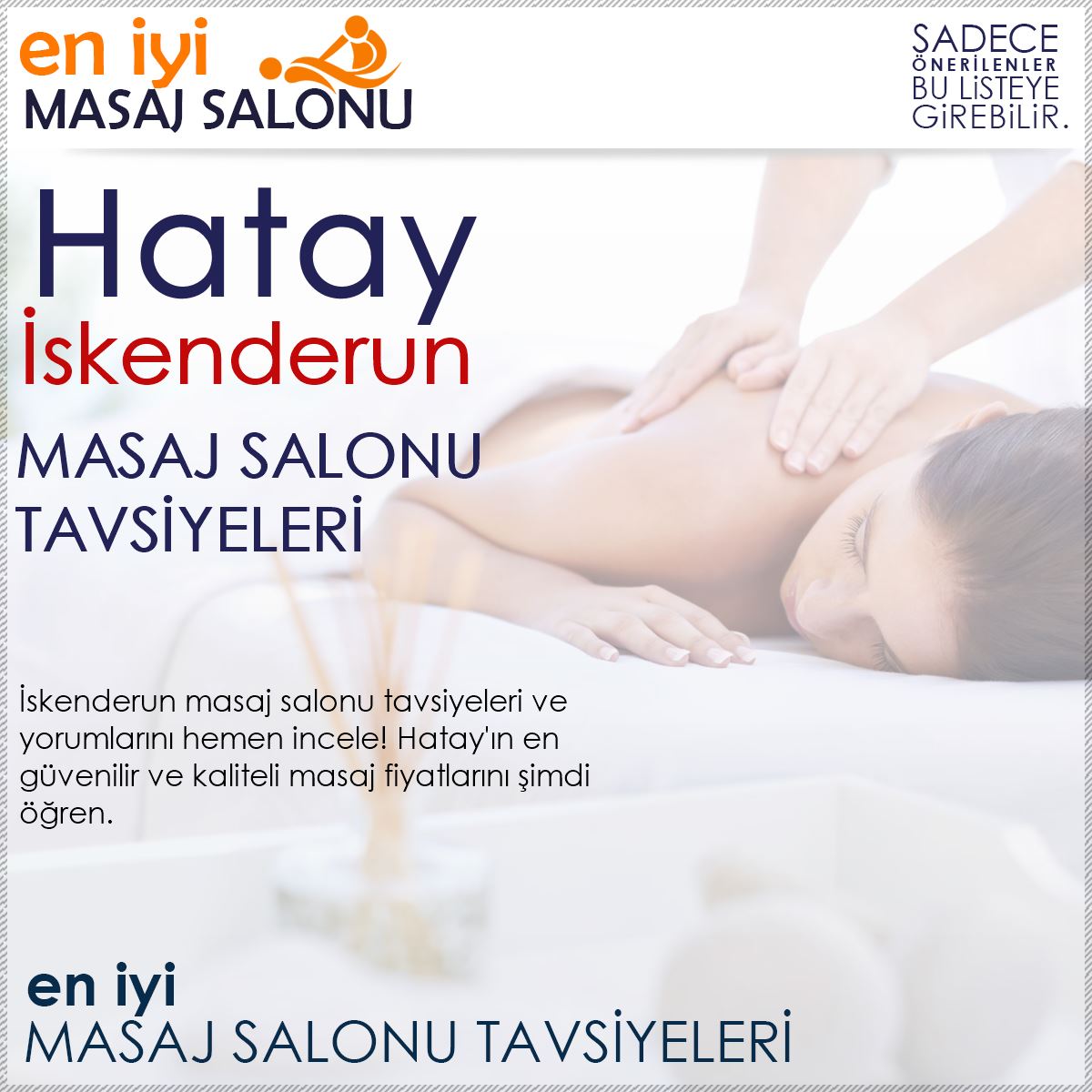 İskenderun Masaj Salonu Tavsiyeleri
