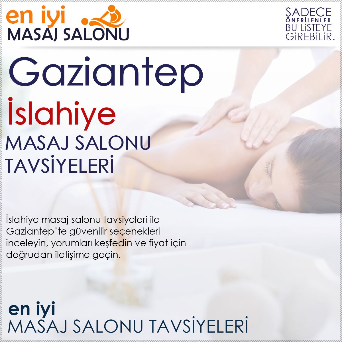 İslahiye Masaj Salonu Tavsiyeleri