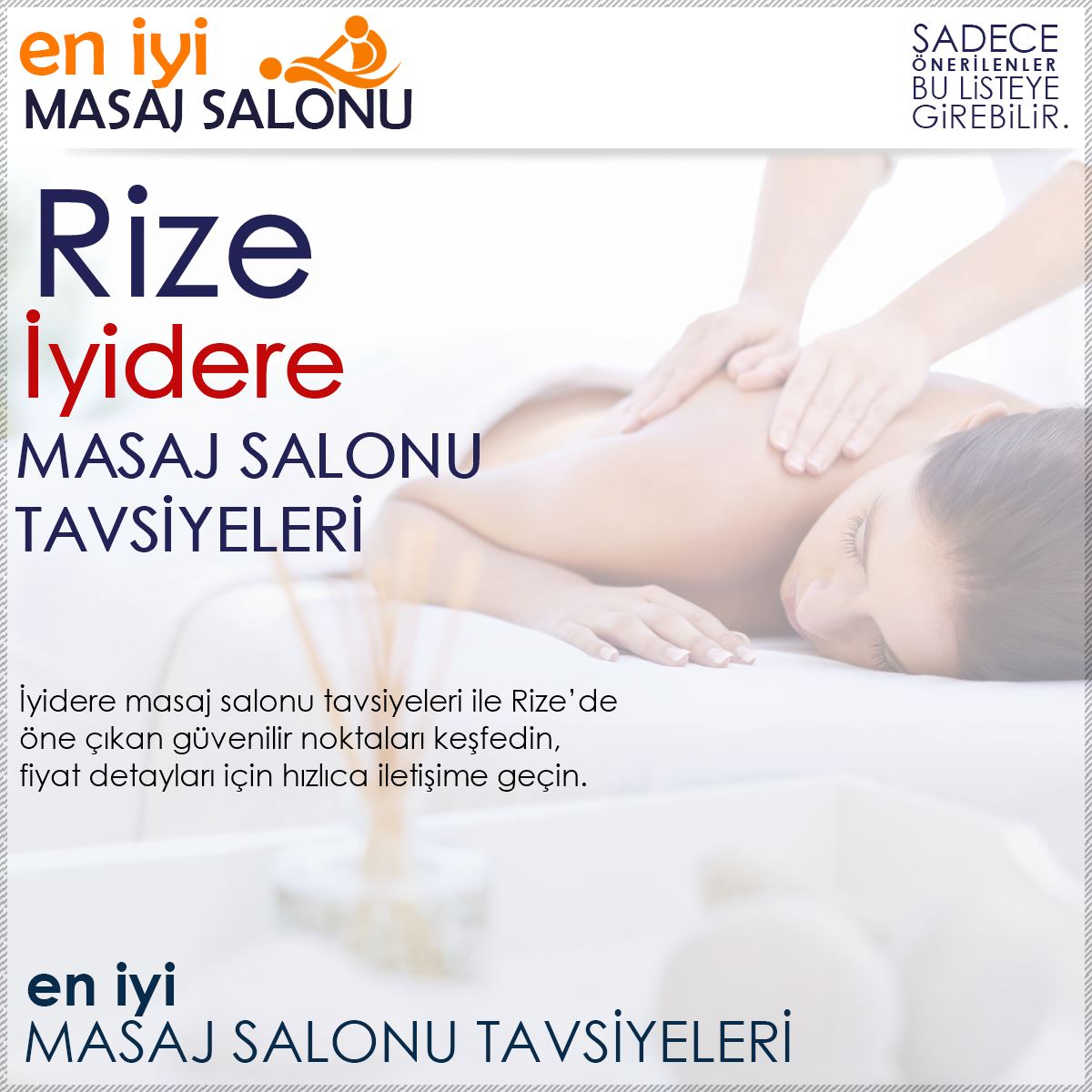 İyidere Masaj Salonu Tavsiyeleri