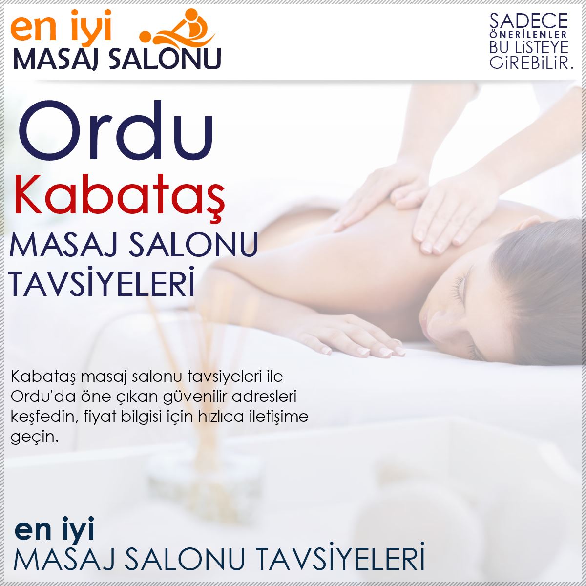 Kabataş Masaj Salonu Tavsiyeleri