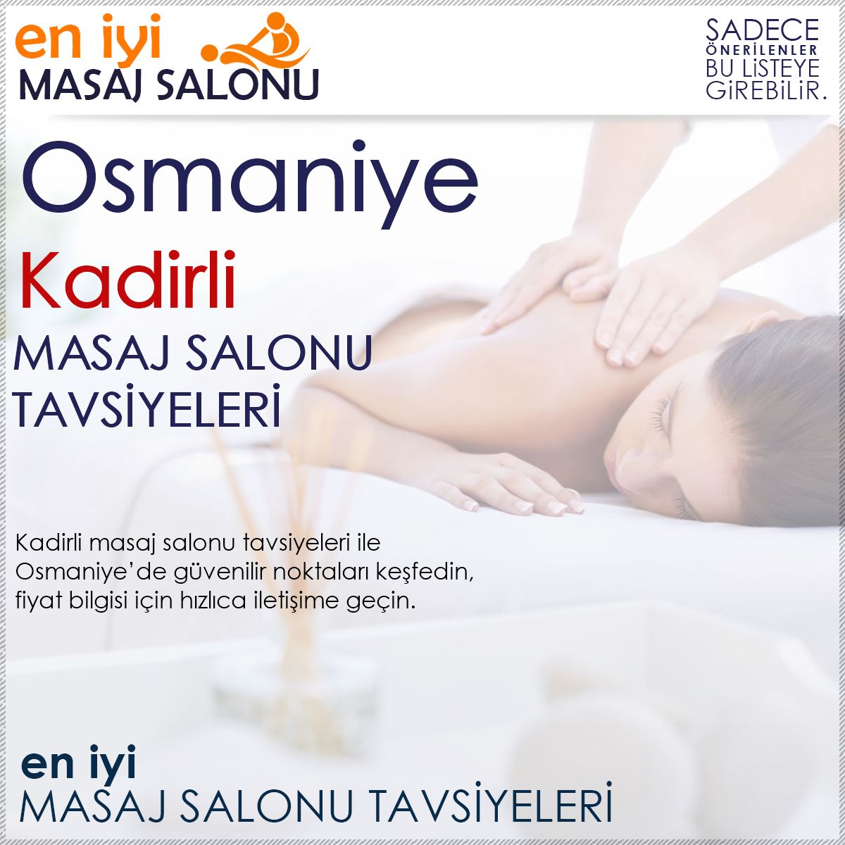 Kadirli Masaj Salonu Tavsiyeleri