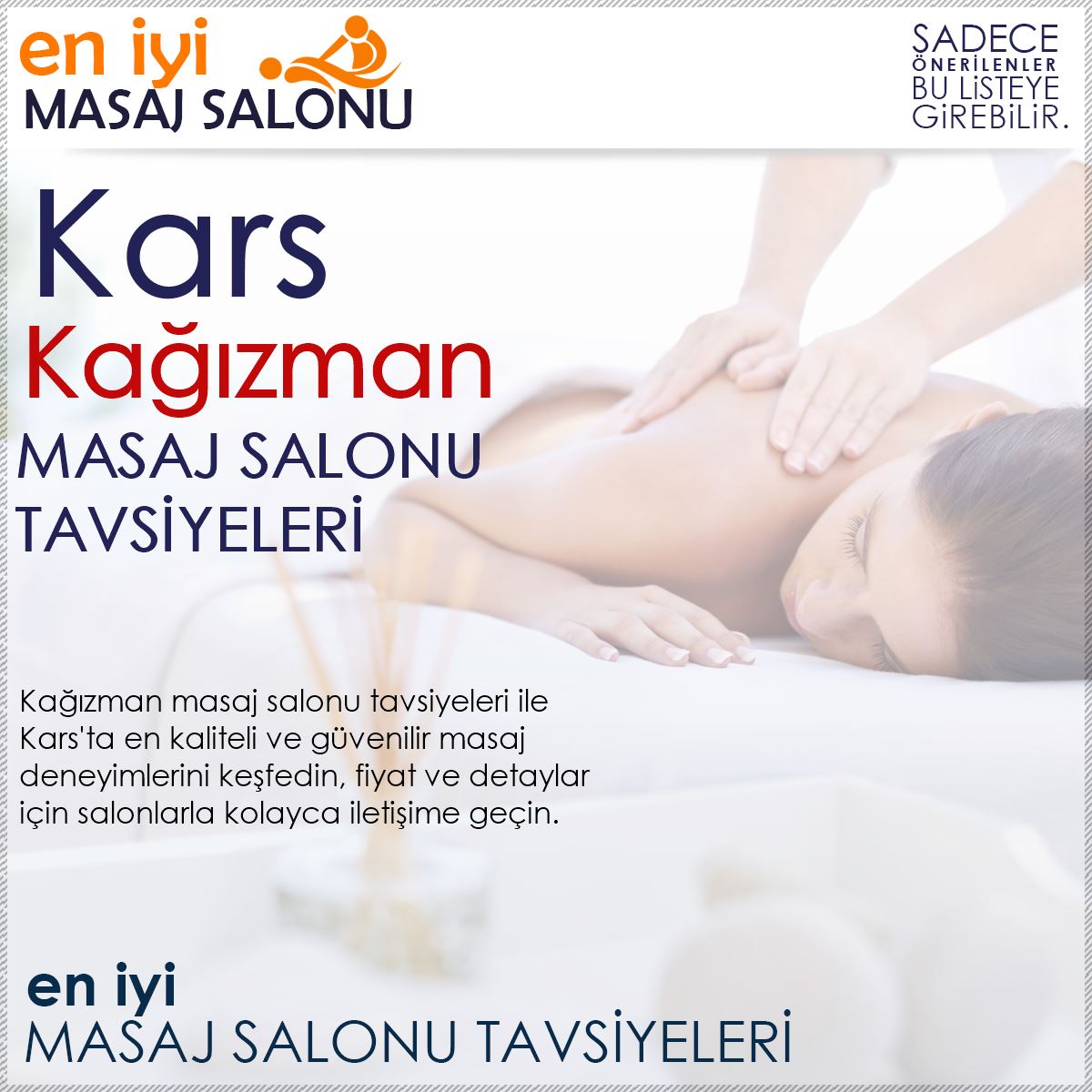 Kağızman Masaj Salonu Tavsiyeleri