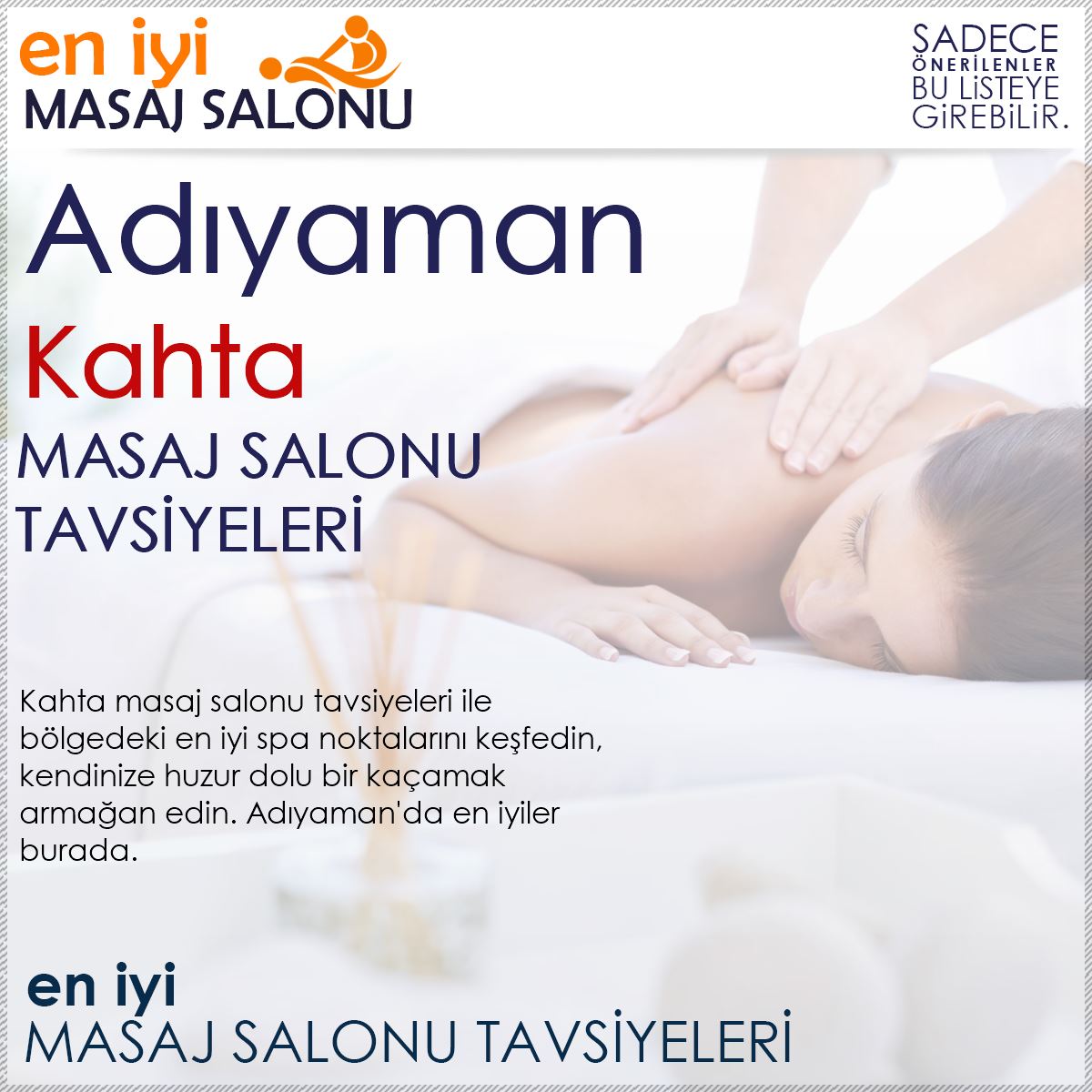 Kahta Masaj Salonu Tavsiyeleri
