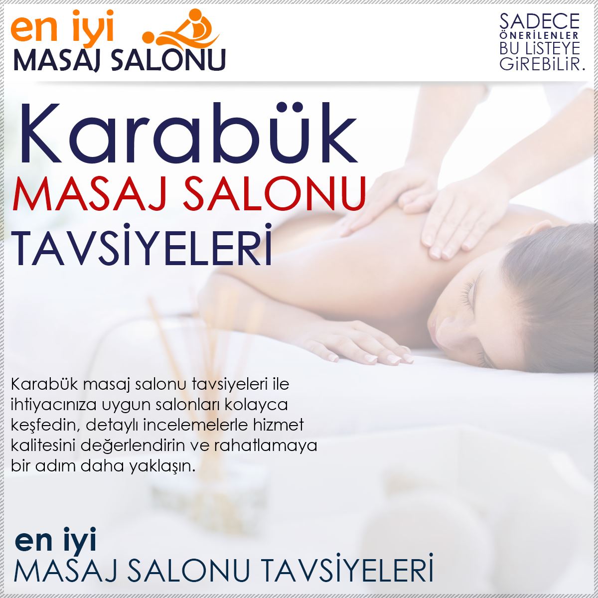 Karabük Masaj Salonu Tavsiyeleri