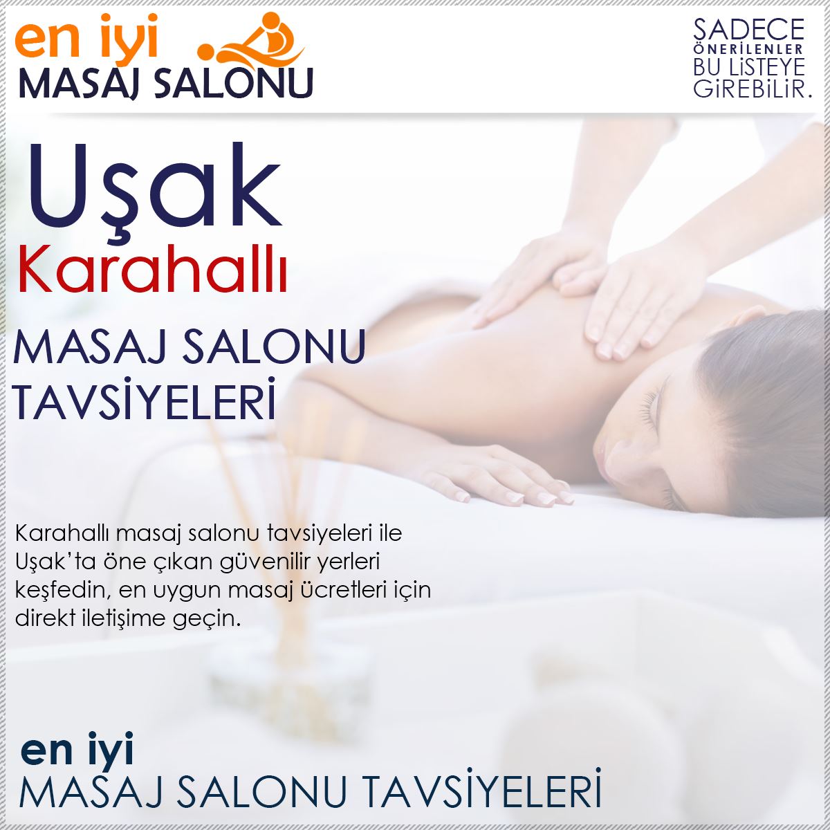 Karahallı Masaj Salonu Tavsiyeleri