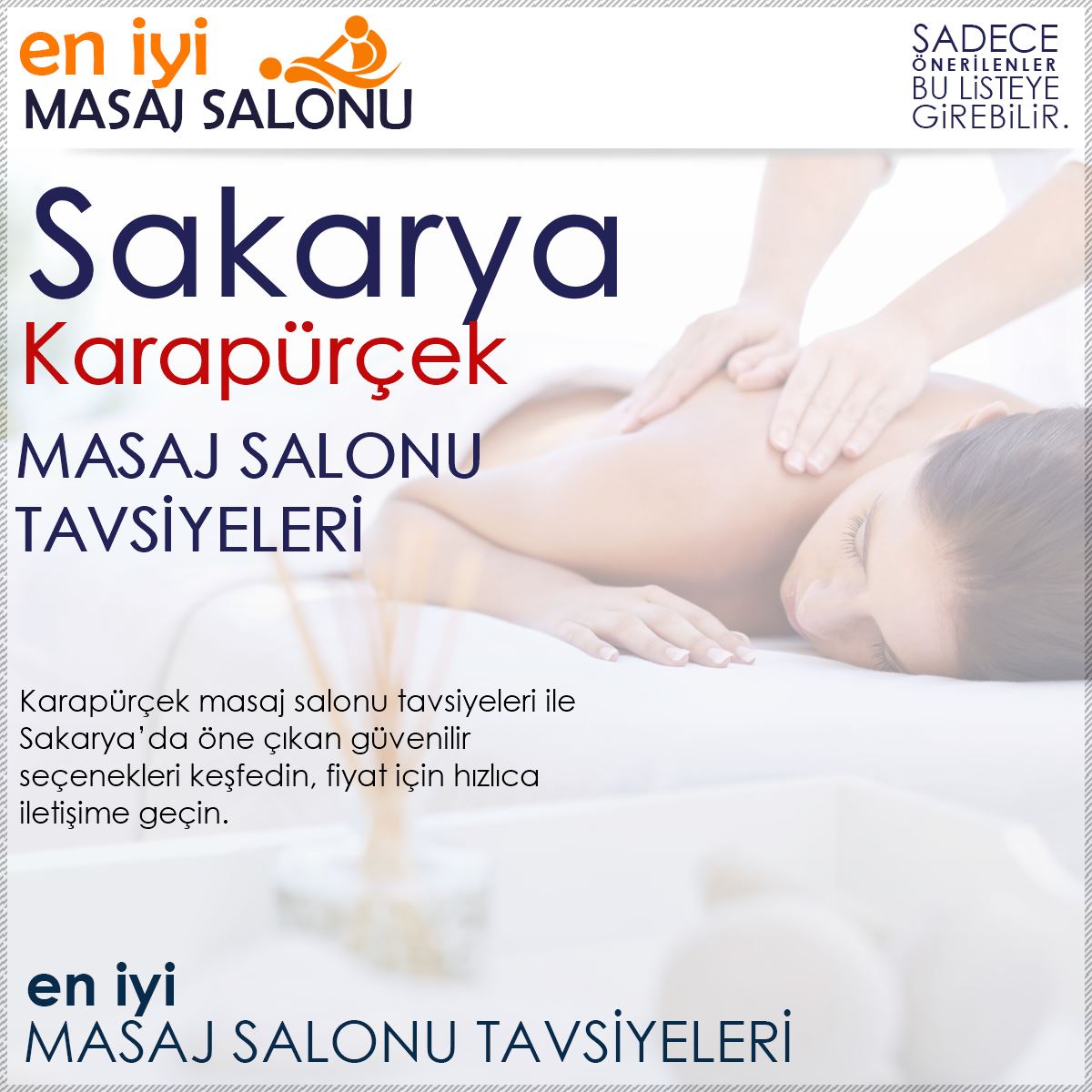 Karapürçek Masaj Salonu Tavsiyeleri