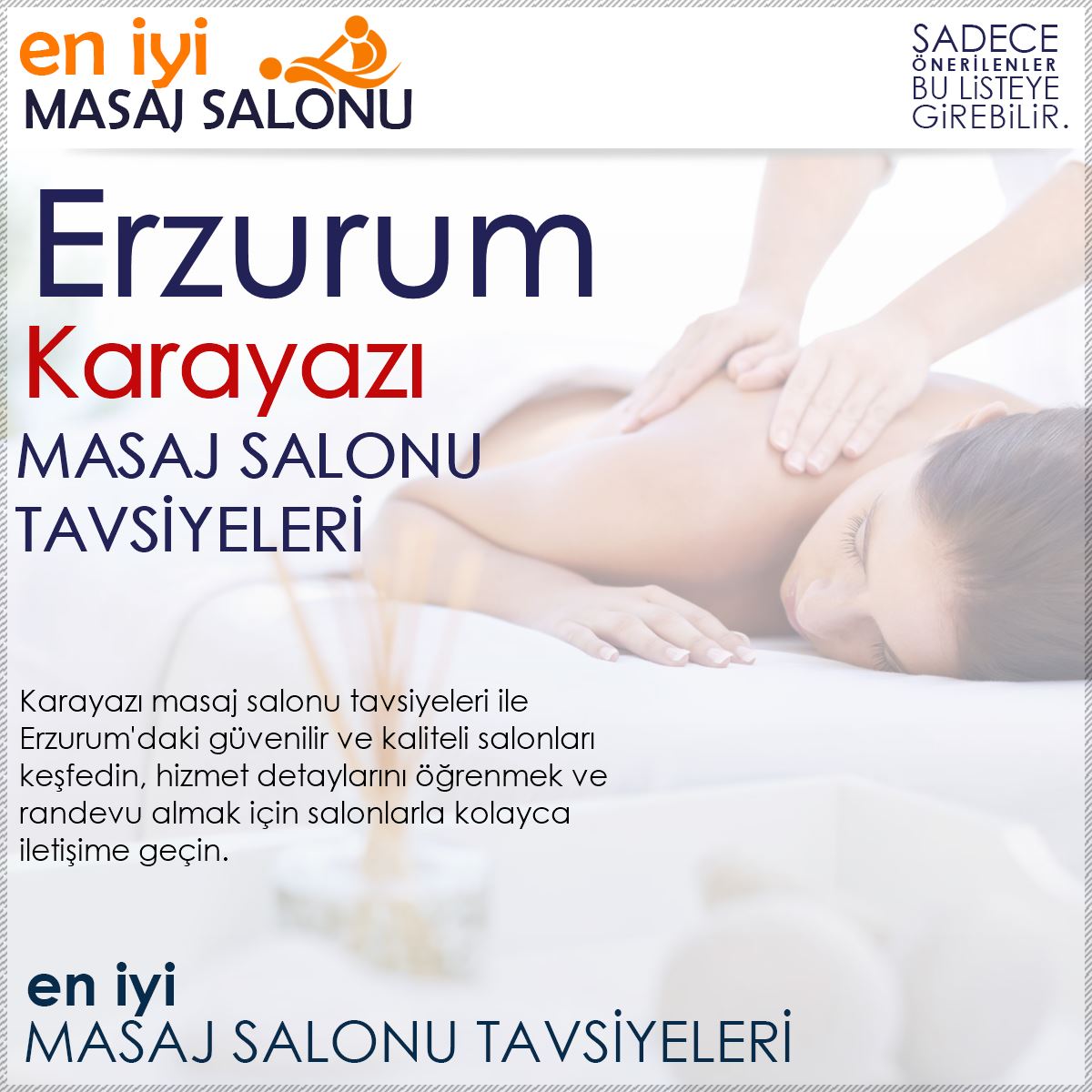 Karayazı Masaj Salonu Tavsiyeleri