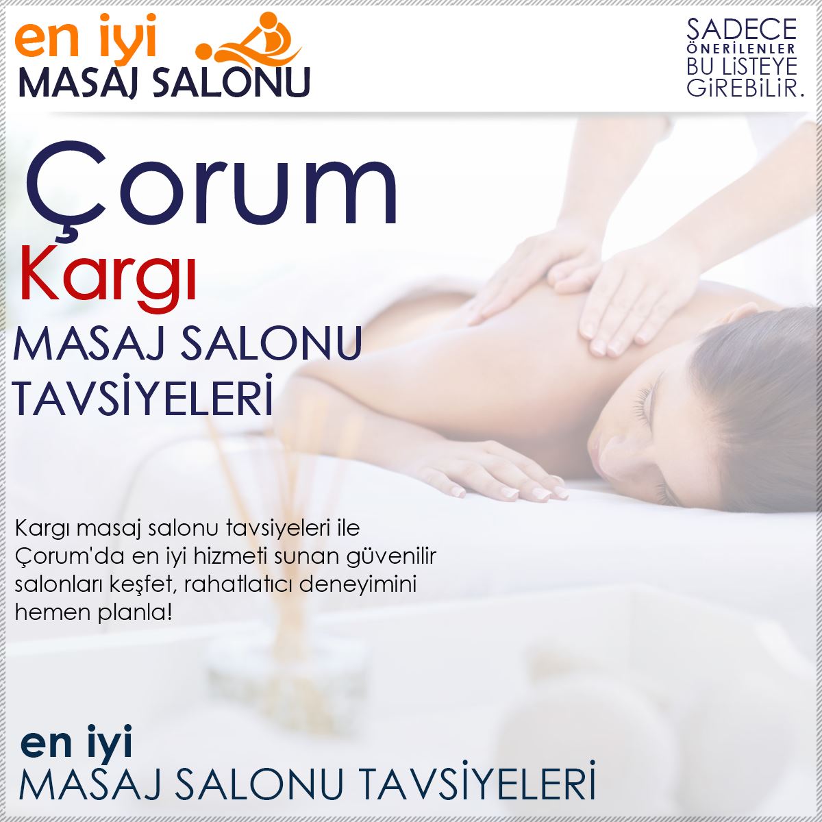 Kargı Masaj Salonu Tavsiyeleri