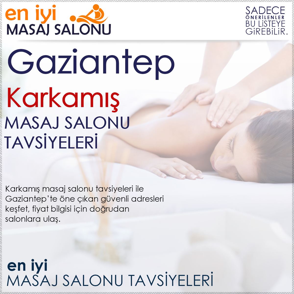 Karkamış Masaj Salonu Tavsiyeleri