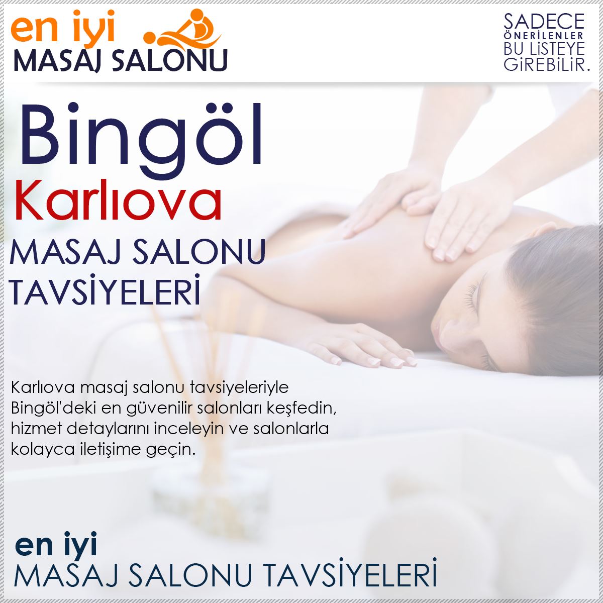 Karlıova Masaj Salonu Tavsiyeleri