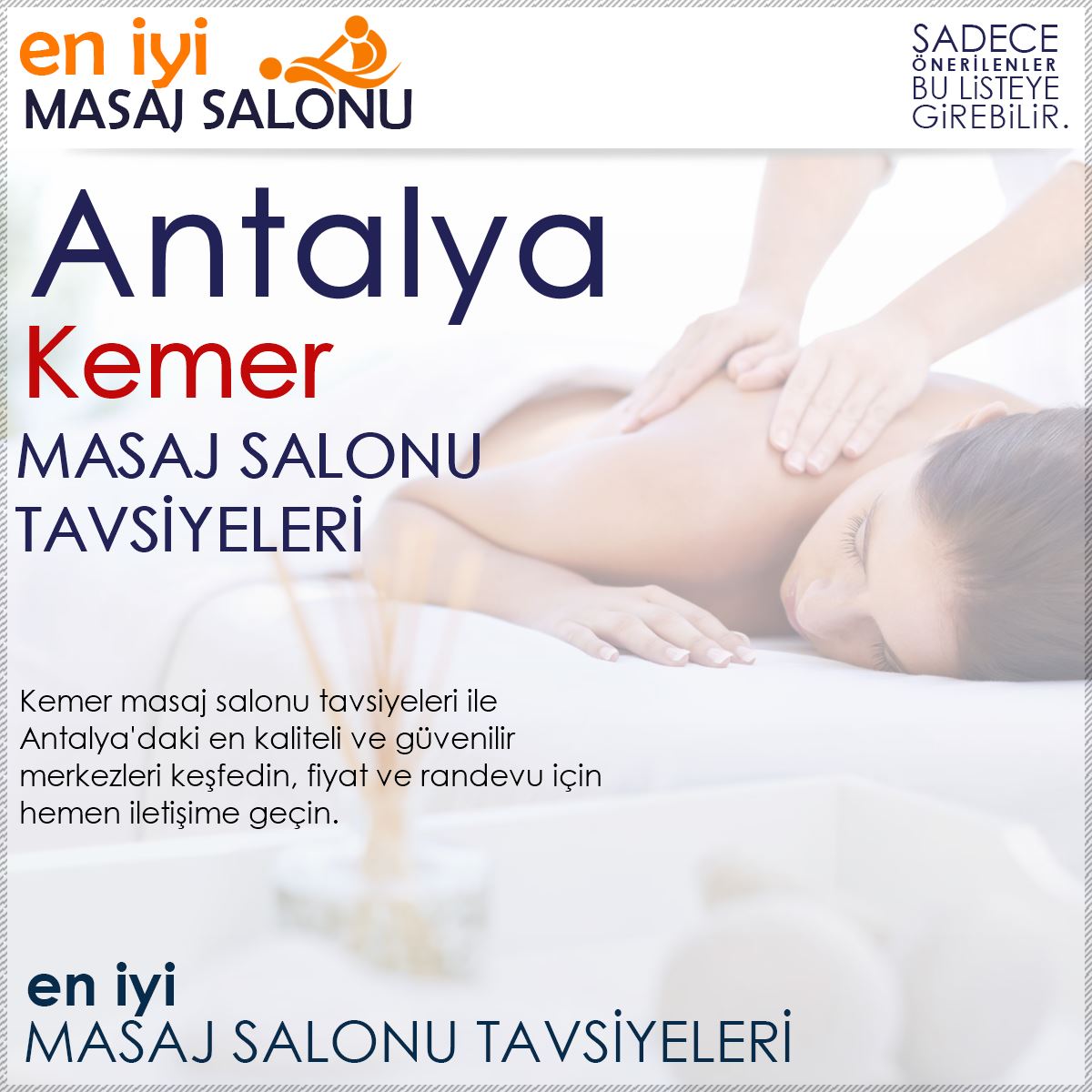 Kemer Masaj Salonu Tavsiyeleri