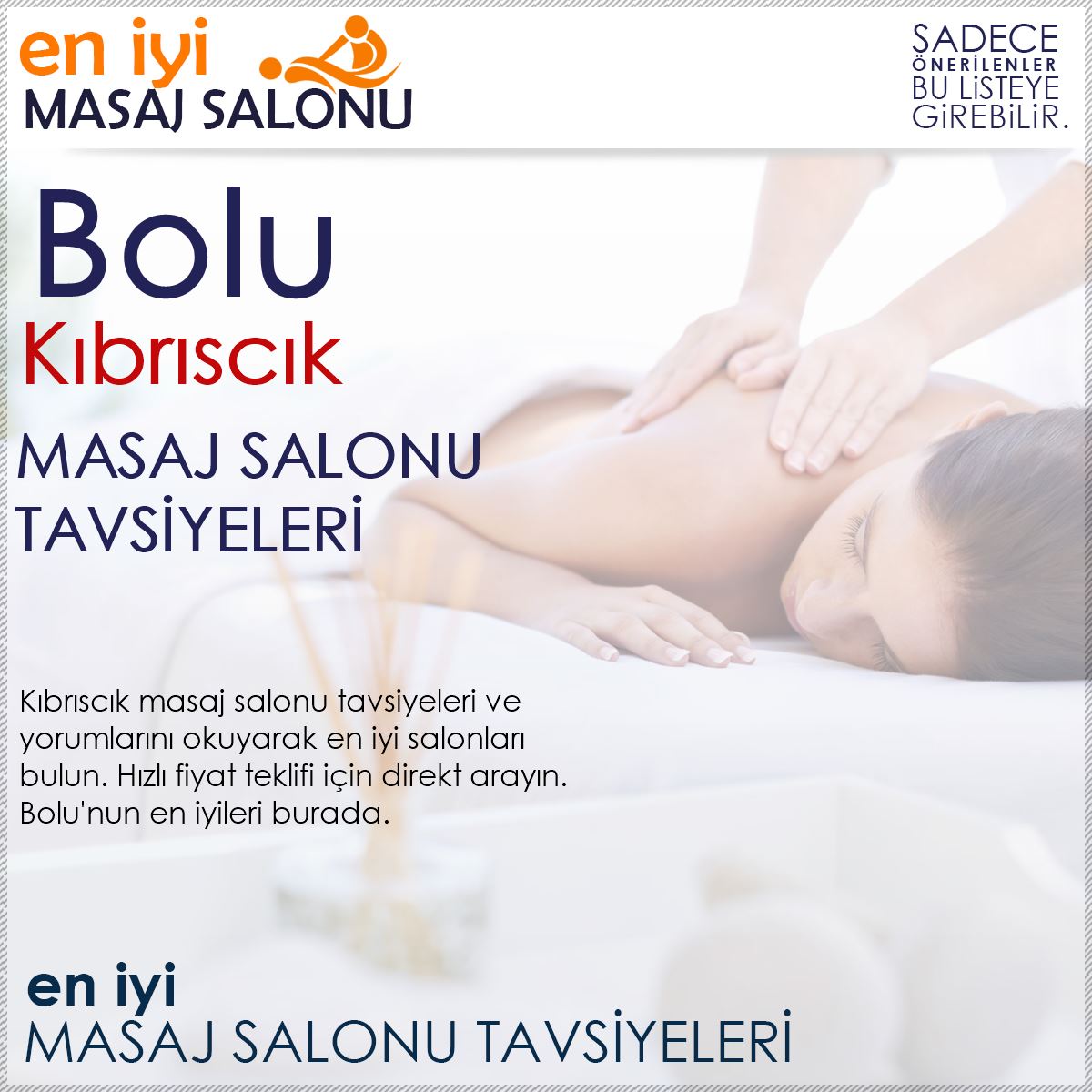 Kıbrıscık Masaj Salonu Tavsiyeleri
