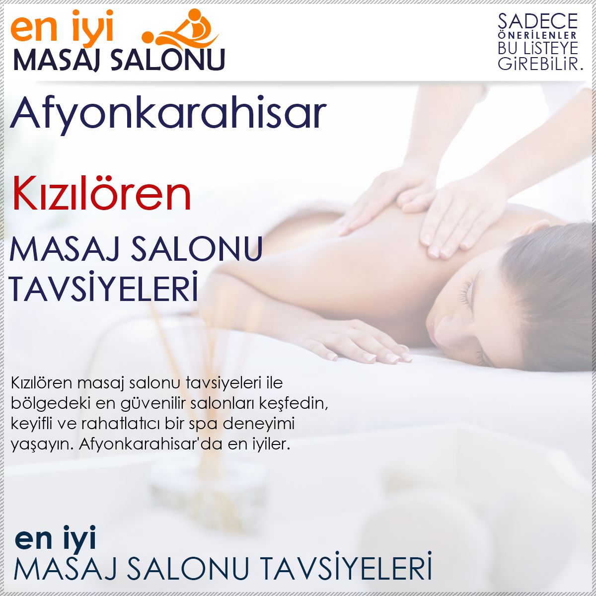 Kızılören Masaj Salonu Tavsiyeleri