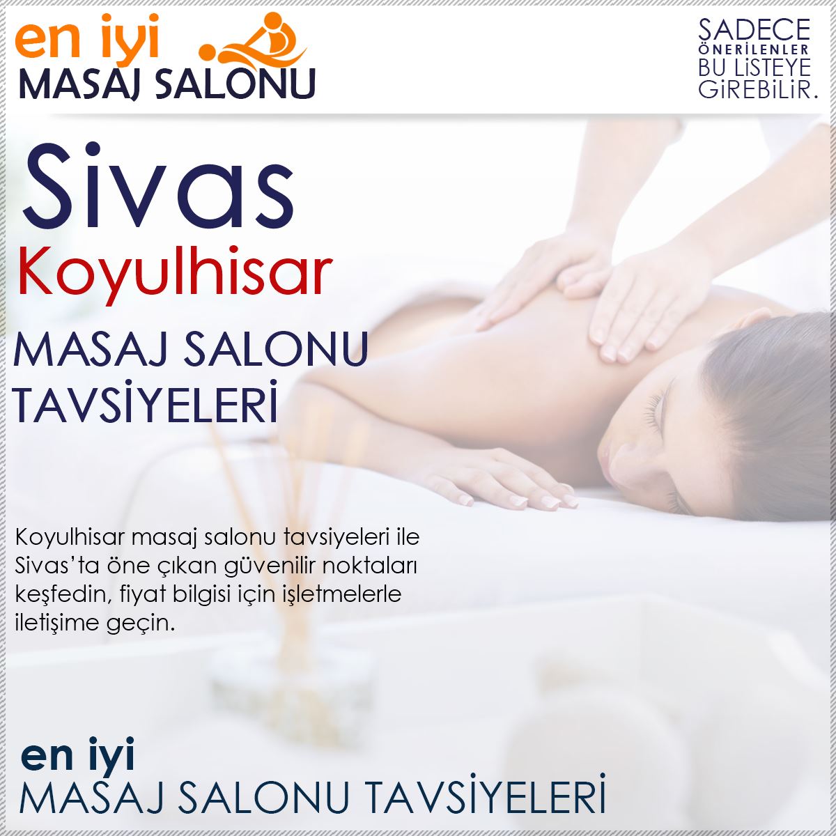 Koyulhisar Masaj Salonu Tavsiyeleri