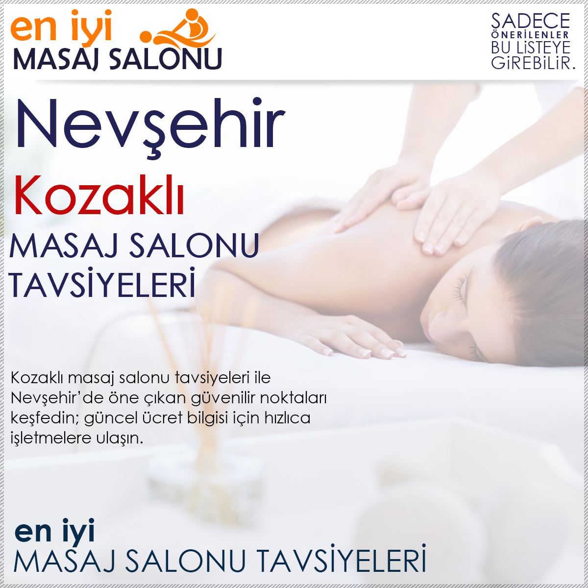 Kozaklı Masaj Salonu Tavsiyeleri