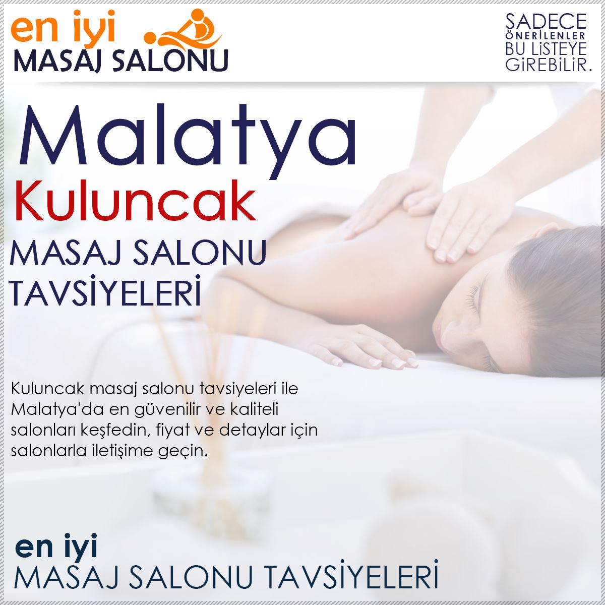 Kuluncak Masaj Salonu Tavsiyeleri