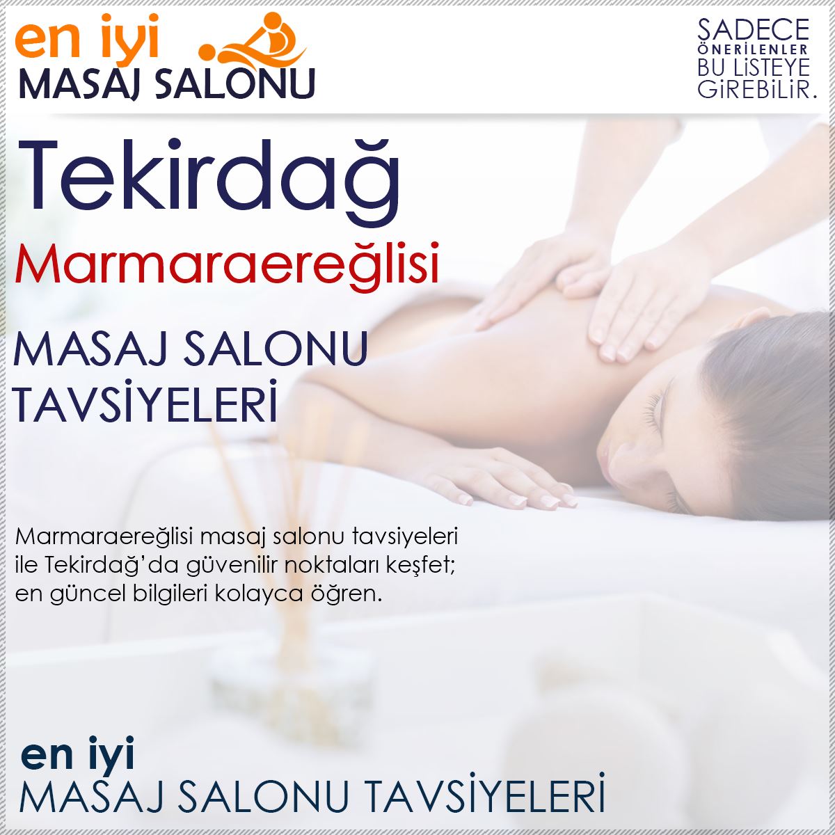 Marmaraereğlisi Masaj Salonu Tavsiyeleri