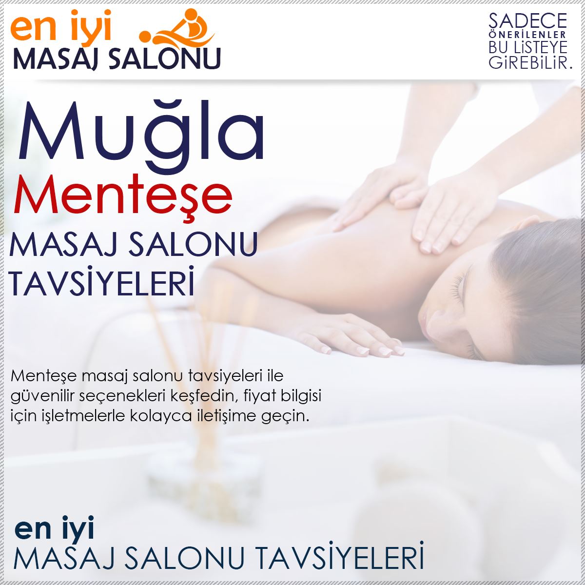 Menteşe Masaj Salonu Tavsiyeleri