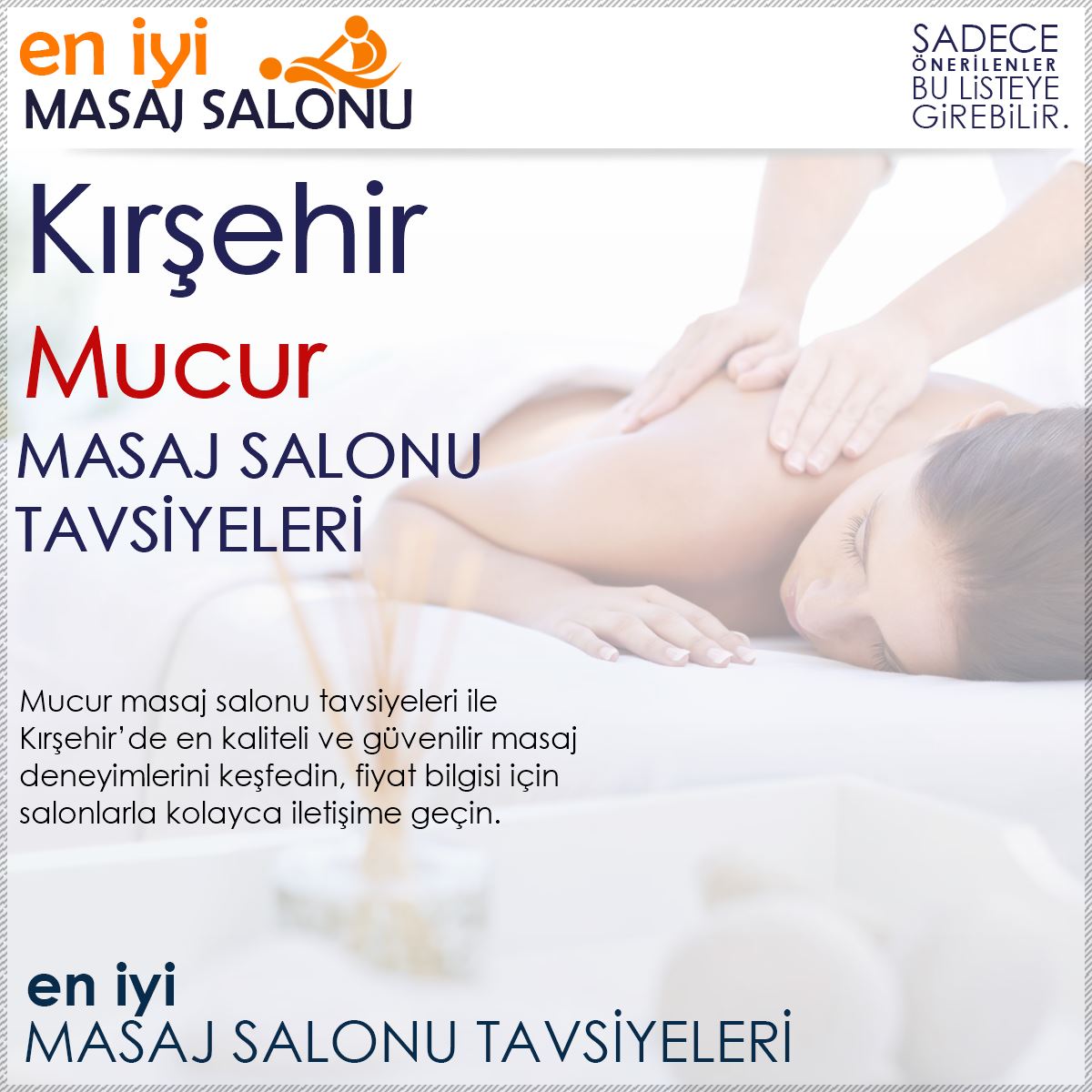 Mucur Masaj Salonu Tavsiyeleri