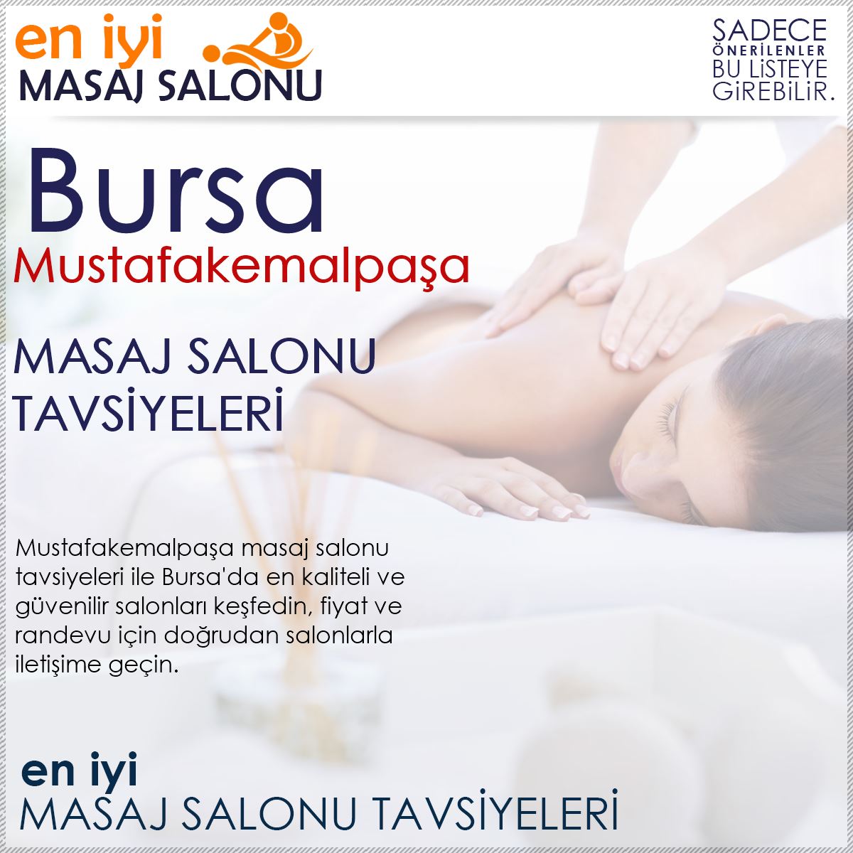 Mustafakemalpaşa Masaj Salonu Tavsiyeleri