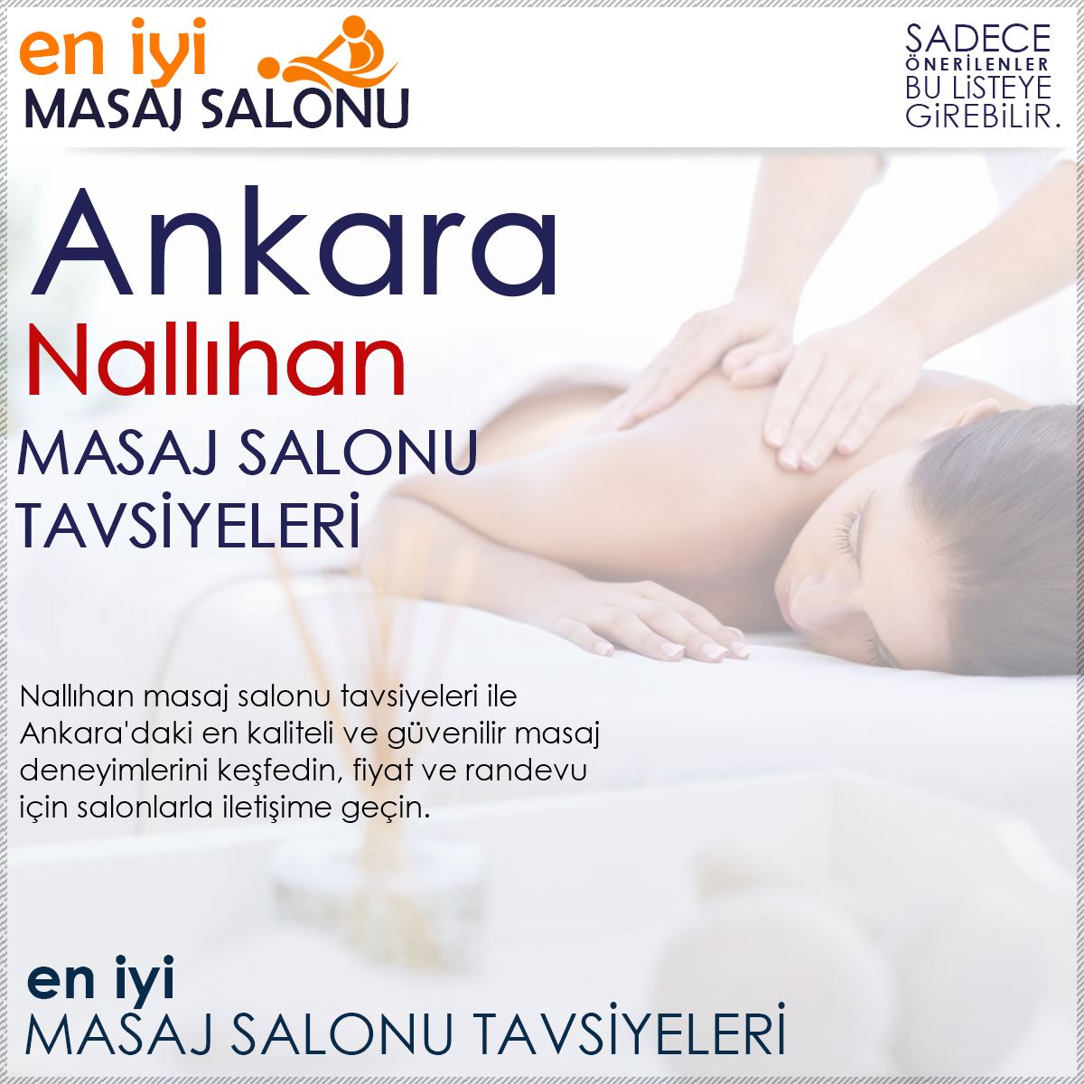 Nallıhan Masaj Salonu Tavsiyeleri