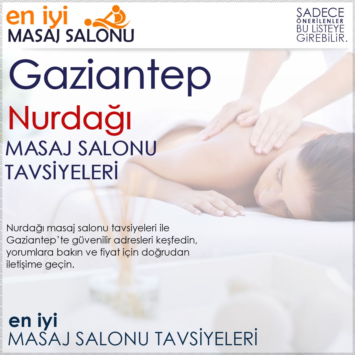 Nurdağı Masaj Salonu Tavsiyeleri