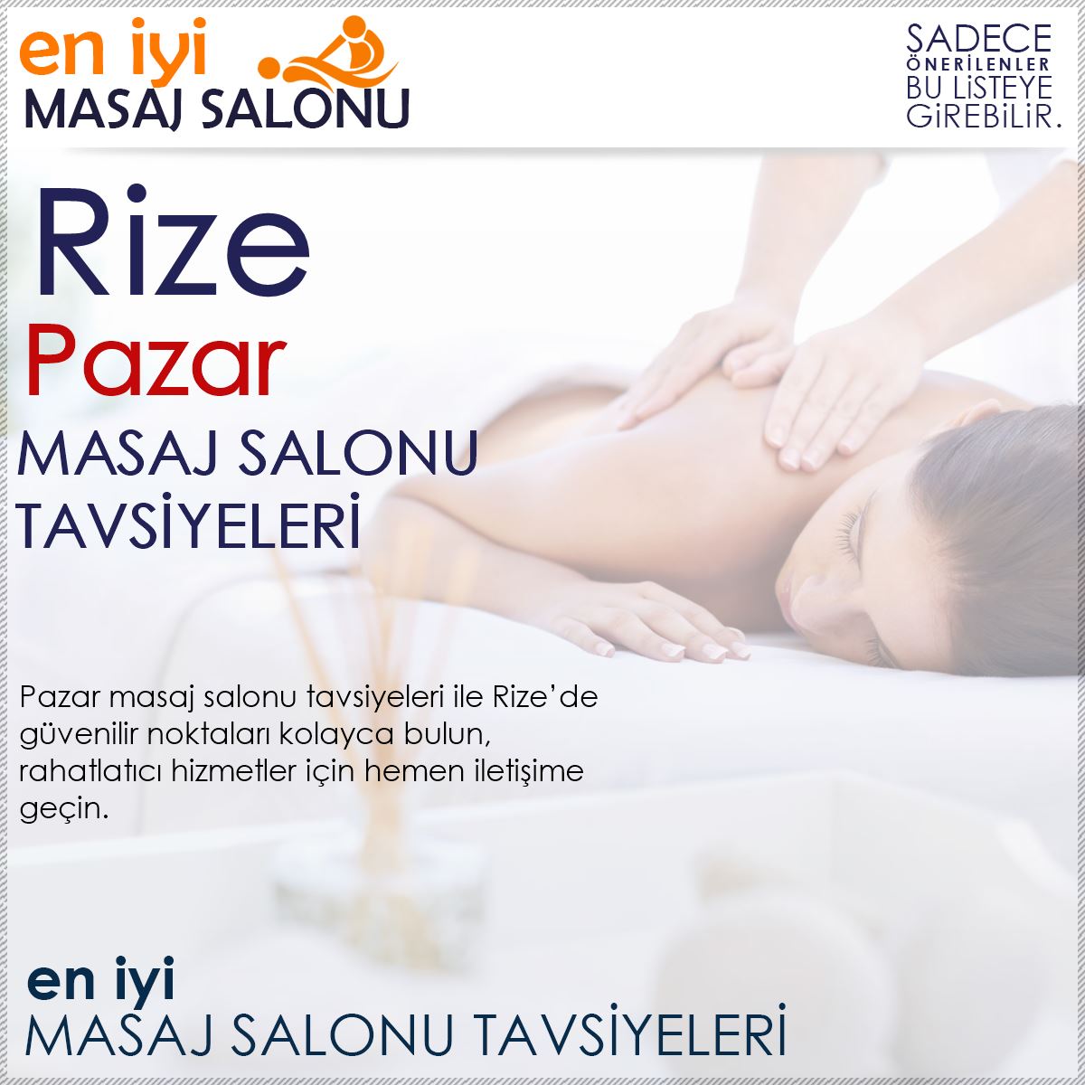 Pazar Masaj Salonu Tavsiyeleri