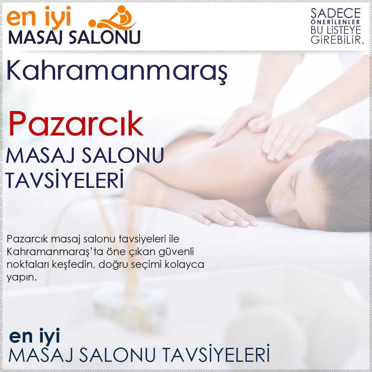 Pazarcık Masaj Salonu Tavsiyeleri