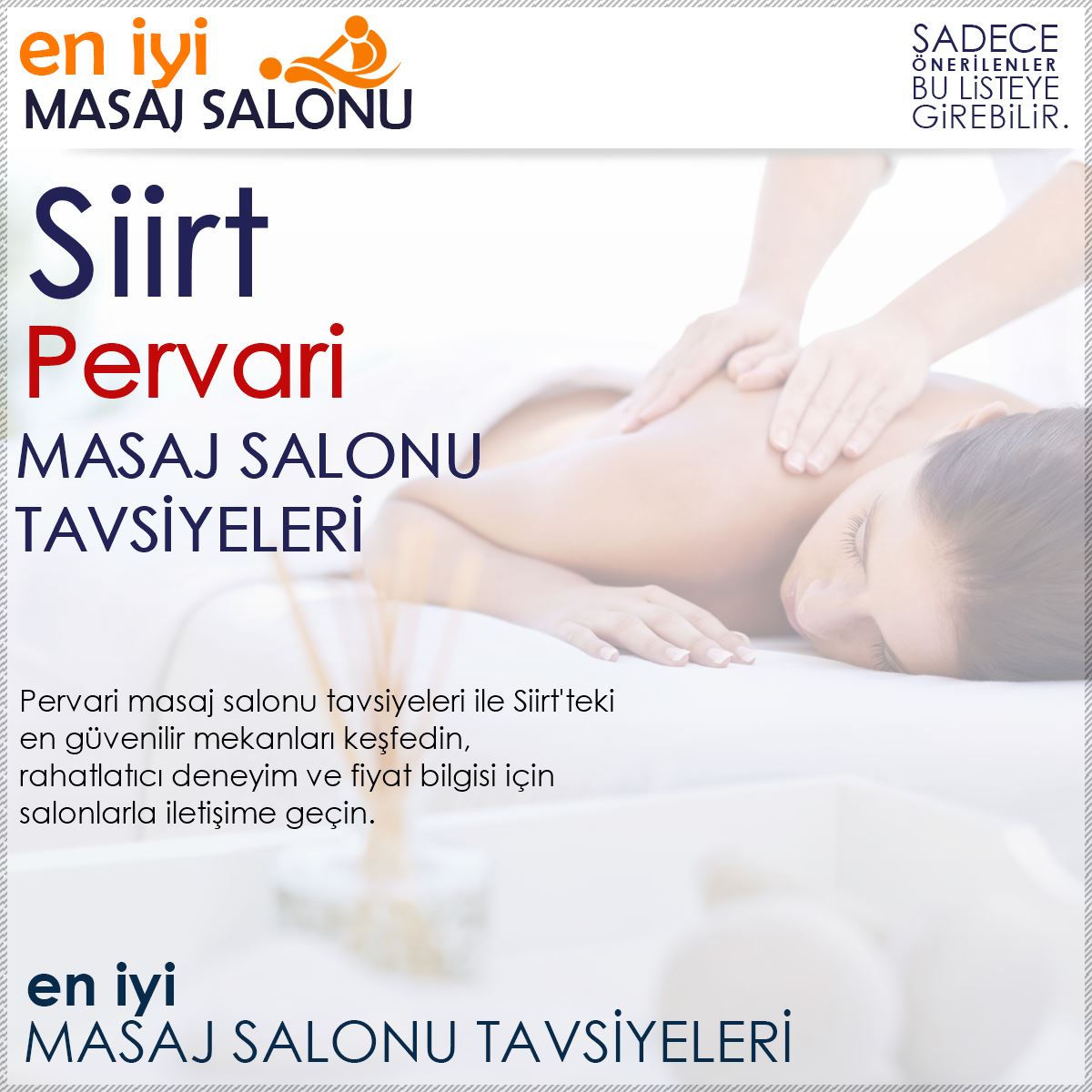 Pervari Masaj Salonu Tavsiyeleri