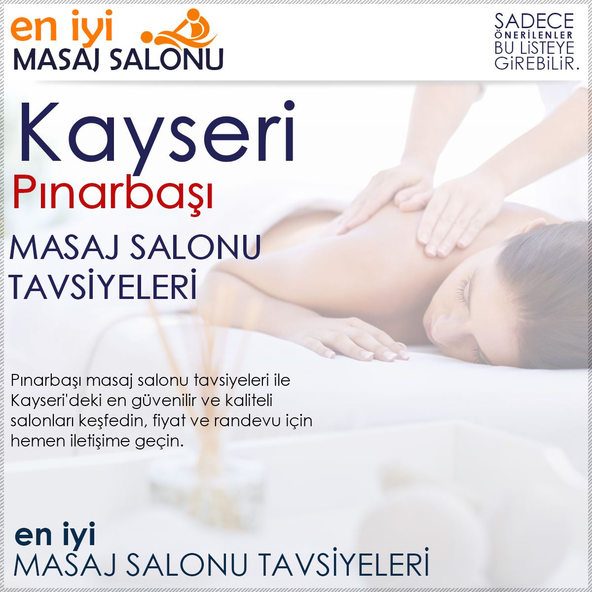 Pınarbaşı Masaj Salonu Tavsiyeleri