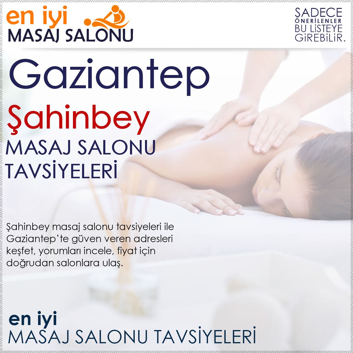 Şahinbey Masaj Salonu Tavsiyeleri