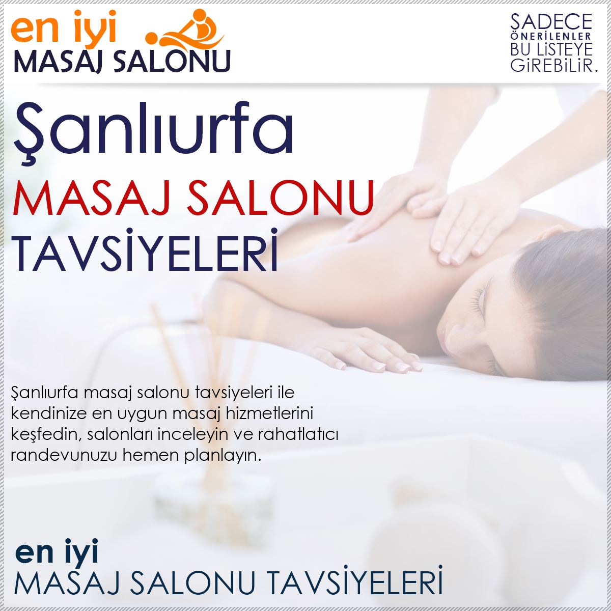 Şanlıurfa Masaj Salonu Tavsiyeleri