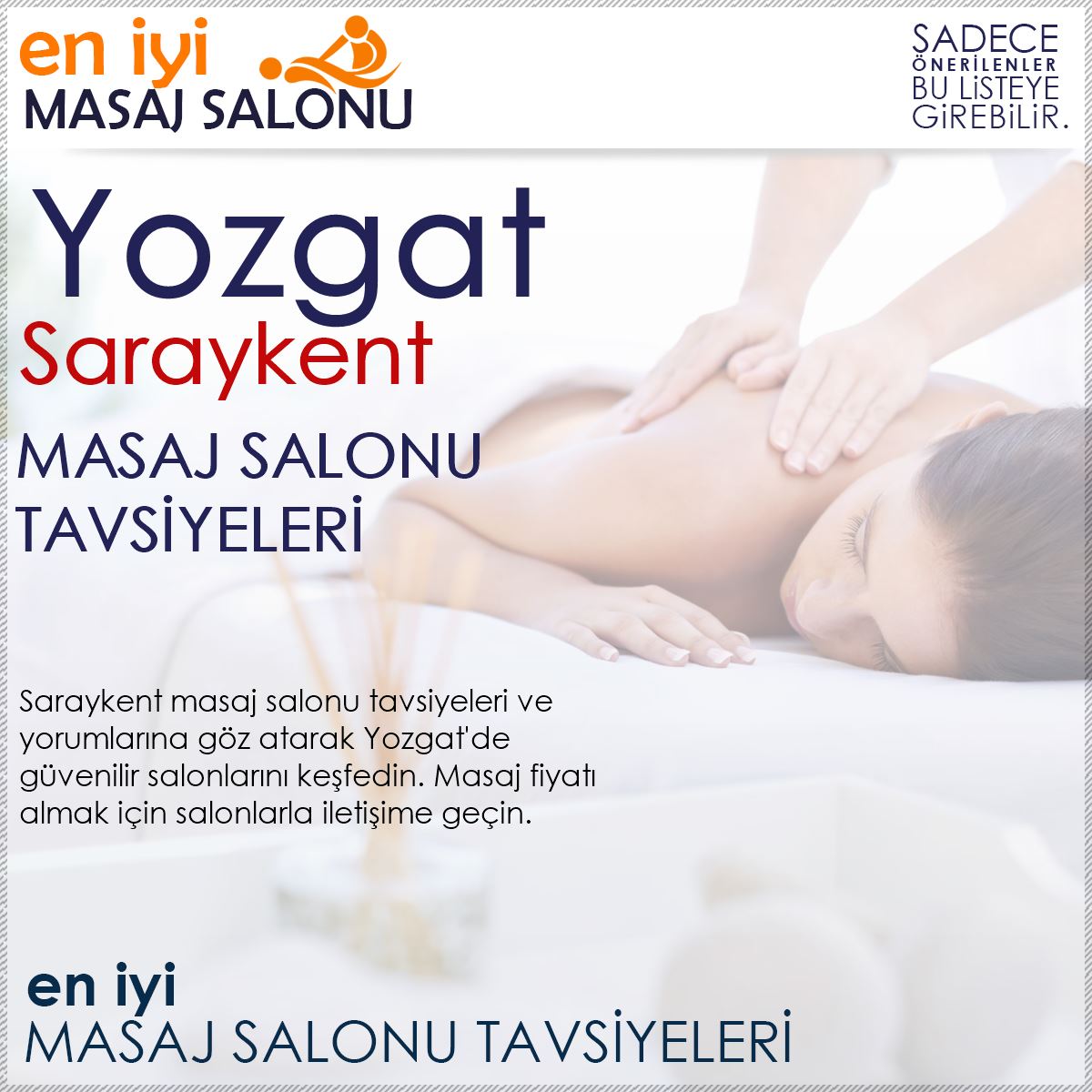 Saraykent Masaj Salonu Tavsiyeleri